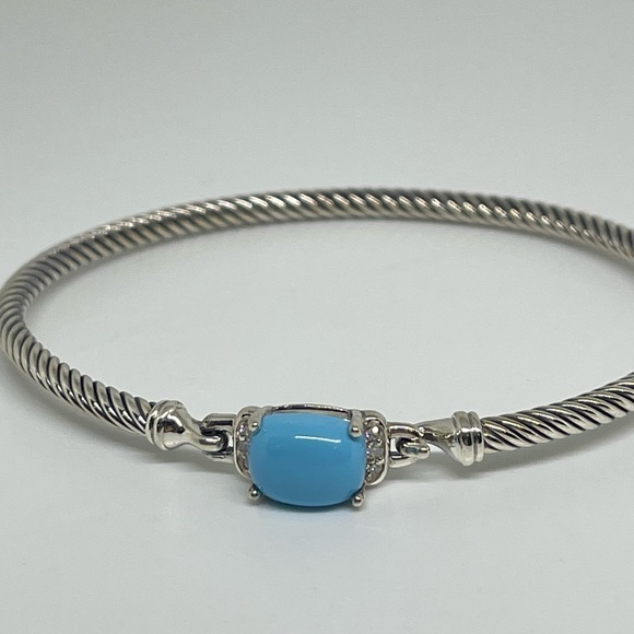 David Yurman Turquoise Petite Chatelaine Bracelet - Picture 11 of 11